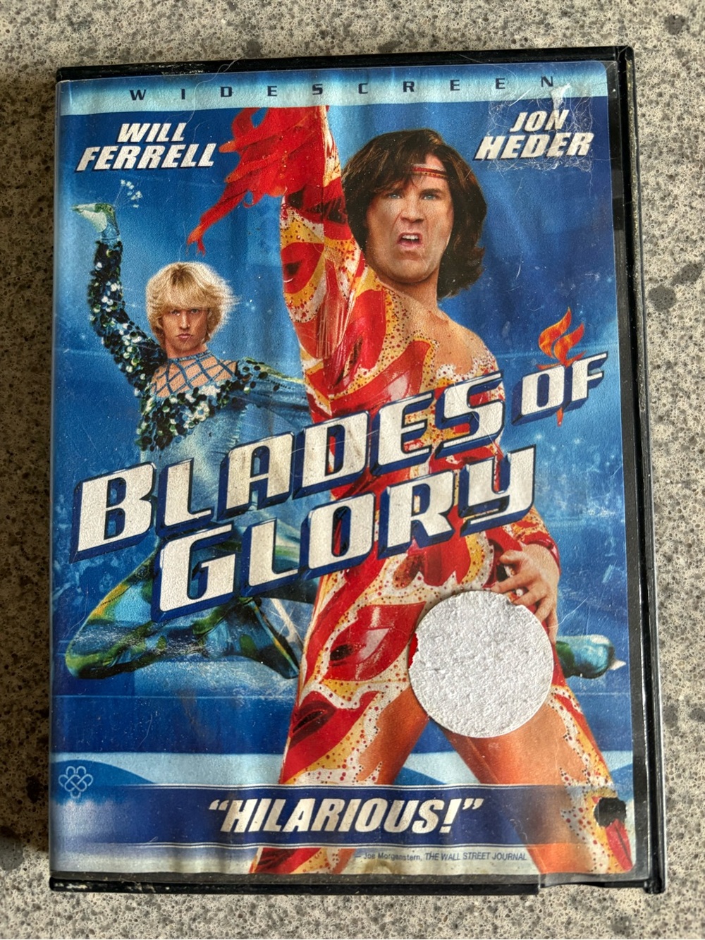 Blades of Glory Widescreen DVD - Will Ferrell, Jon Heder - Blue & Red Cover